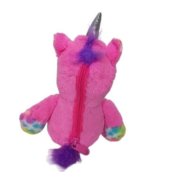 Build A Bear Unicorn Rainbow Reversible Heart Plush 9 Inch - Picture 7 of 9